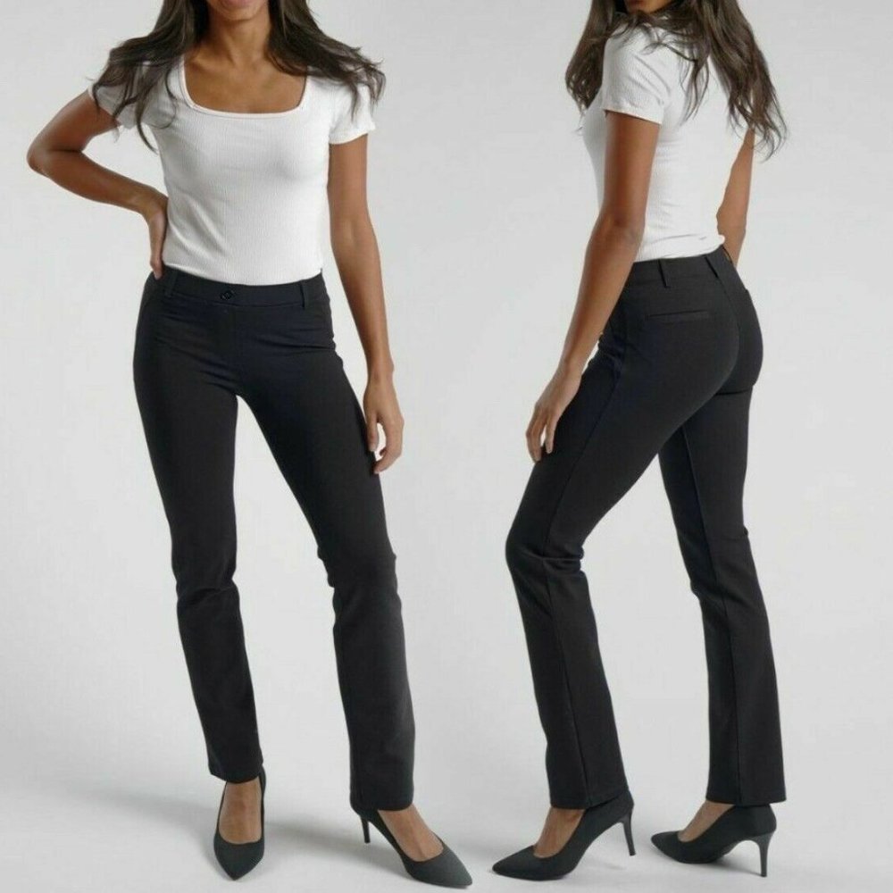 Betabrand Classic Straight Leg Dress Yoga Pants